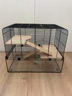 Hamsterkooi glazen bak en meerdere hoogtes, Kooi, Minder dan 75 cm, Zo goed als nieuw, Hamster