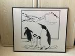 Schilderijen panda's en pinguins (geborduurde kruissteek), Ophalen, Zo goed als nieuw, Schilderij, Minder dan 50 cm