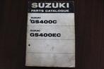 Suzuki GS400 C EC 1978 motorcycle parts catalogue GS 400, Motoren, Ophalen of Verzenden, Suzuki