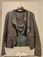 Signo Nero leren jasje flessengroen mt 38, Kleding | Dames, Jasjes, Kostuums en Pakken, Maat 38/40 (M), Ophalen of Verzenden, Zo goed als nieuw