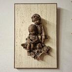 Jaren 60 reliëf wandsculptuur wandbord, Ophalen of Verzenden, Zo goed als nieuw