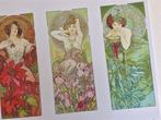 ALPHONSE MUCHA Precious Stones Jugendstil Wandbord Poster, Antiek en Kunst, Kunst | Tekeningen en Foto's, Verzenden