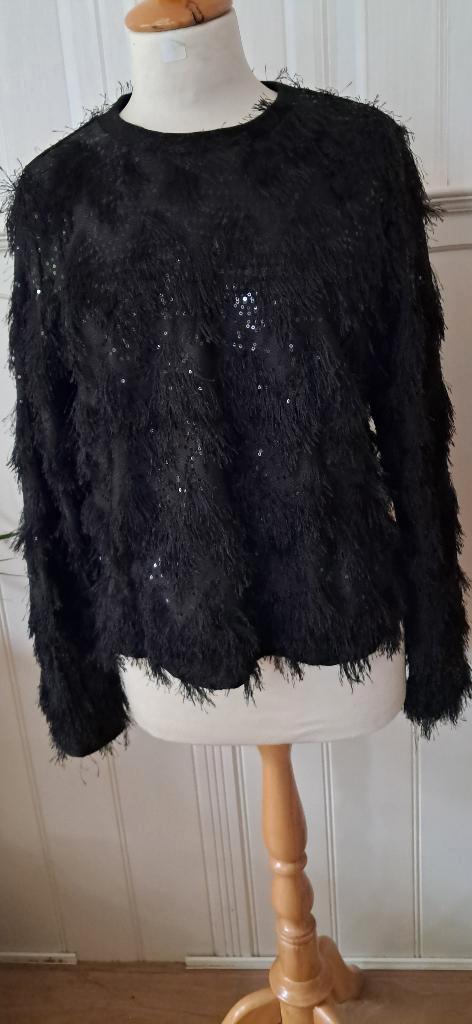 Prachtige top van Aimée the Label maat 36, Kleding | Dames, Blouses en Tunieken, Zo goed als nieuw, Maat 36 (S), Zwart, Ophalen of Verzenden