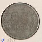 25 Cent Zink / Zinken kwartje uit 1942 van Wilhelmina, Postzegels en Munten, Munten | Nederland, Verzenden, Koningin Wilhelmina
