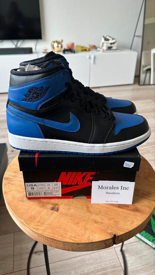 Nike Air Jordan 1 High Black Royal Blue (2013) EU 42.5 nieuw, Kleding | Heren, Schoenen, Nieuw, Blauw, Verzenden