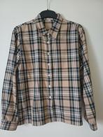 Blouse mt 40 - Geruit, Maat 38/40 (M), Beige, Nvt, Ophalen of Verzenden