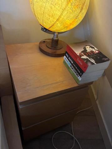 Twee IKEA Malm nachtkastjes met lades