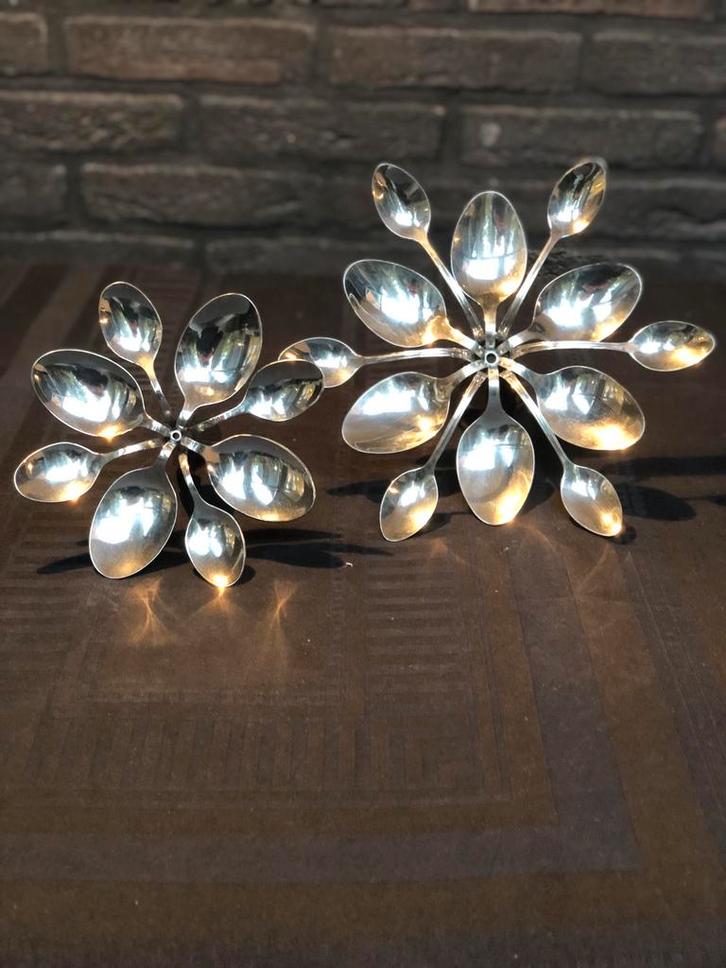 Uniek bruikbaar kunst object - amuse lepels - 2 stuks, Huis en Inrichting, Keuken | Servies, Nieuw, Overige typen, Overige stijlen