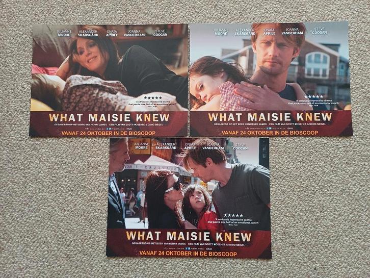 WHAT   MAISIE   KNEW      lobbycard set., Verzamelen, Posters, Nieuw, Film en Tv, A4 of kleiner, Verzenden