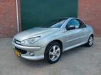 Peugeot 206 1.6 16V CC 2003 Grijs/Airco / Nwe Apk!/173 dkm., Voorwielaandrijving, 4 cilinders, Cabriolet, 4 stoelen