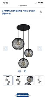 Hanglamp Nikki Gamma zwart, Huis en Inrichting, Lampen | Hanglampen, Ophalen, Zo goed als nieuw, Metaal, 75 cm of meer