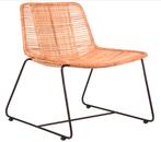 Stijlvolle rotan stoel JAX van LABEL51, Ophalen, Bruin, Nieuw, Metaal