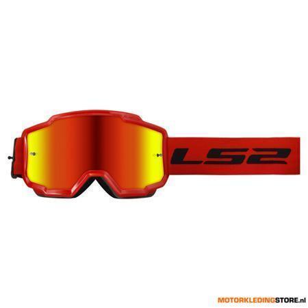LS2 Charger Goggle, Rood, Motoren, Kleding | Motorkleding, Nieuw met kaartje, Ophalen of Verzenden