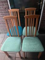 4 eethoekstoelen, Huis en Inrichting, Ophalen, Gebruikt, Hout, Vier