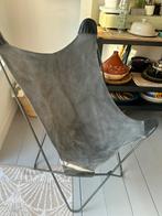 Vlinderstoel grijs, Huis en Inrichting, Stoelen, Ophalen of Verzenden, Zo goed als nieuw, Grijs, Eén