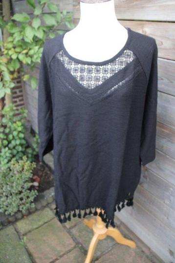 Tuniek zwart Ulla Popken mt 46/48 Nieuw Vaste prijs beschikbaar voor biedingen