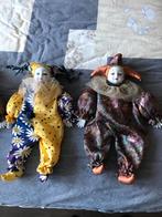 Harlekijn Poppen 4 stuks. Porseleinen handen en gezichtjes., Verzamelen, Poppen, Ophalen of Verzenden, Zo goed als nieuw