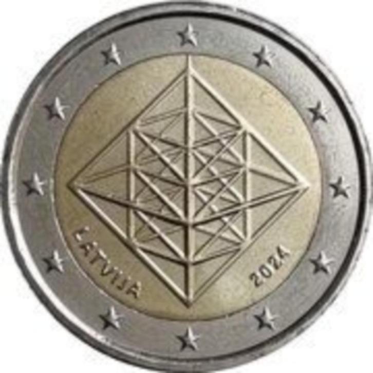 coincard Puzuris 2024  letland, Postzegels en Munten, Munten | Europa | Euromunten, Setje, 2 euro, Overige landen, Ophalen