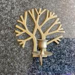 Kandelaar, messing, koper, levensboom, 1 kaars, hangen, Antiek en Kunst, Ophalen, Koper of Brons