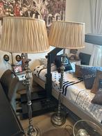 Twee grote riviera hotel lampen, Huis en Inrichting, Lampen | Lampenkappen, Ophalen, Zo goed als nieuw, Rond