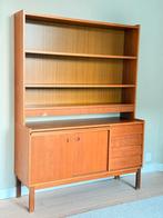 Midcentury Vintage Wandkast Zweeds Design Secretaire, Ophalen, Gebruikt, Met deur(en), Minder dan 150 cm