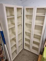 Witte vitrinekasten - Twee aanwezig, Ophalen, ., 50 tot 100 cm, .