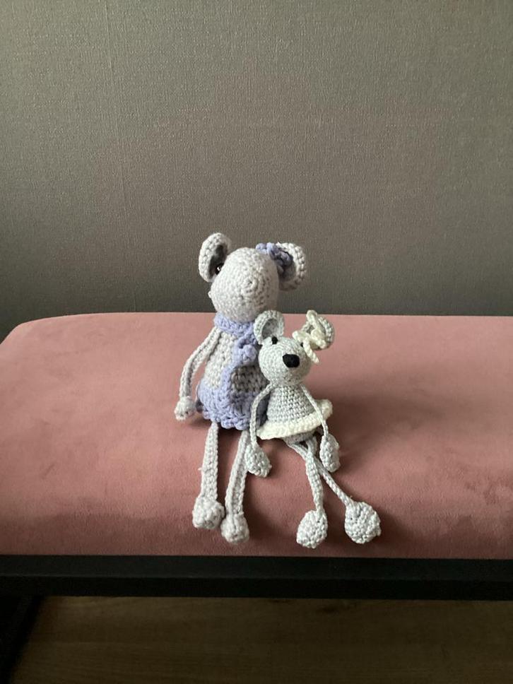 Gehaakte muisjes - Handgemaakt nieuw Sint kerst, Kinderen en Baby's, Speelgoed | Knuffels en Pluche, Nieuw, Overige typen, Ophalen of Verzenden