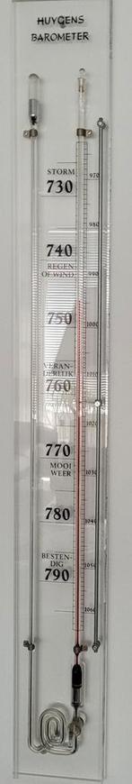 Moderne Huygens barometer, Ophalen, Zo goed als nieuw, Binnenthermometer