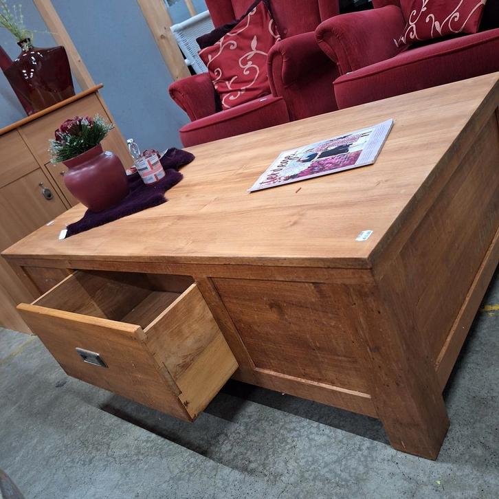 Salontafel WD-028 nr435, Huis en Inrichting, Tafels | Bijzettafels, Gebruikt, Rechthoekig, 75 cm of meer, Ophalen