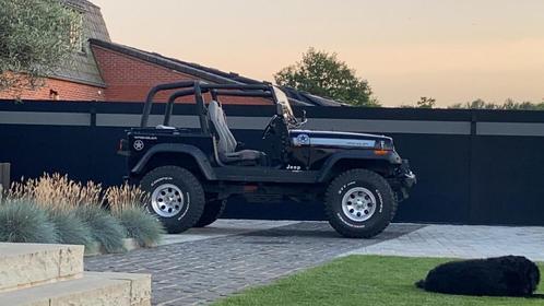 Jeep wrangler 4.0 Softtop, Auto's, Jeep, Particulier, Wrangler, 4x4, Open dak, Radio, Trekhaak, USB, Benzine, Handgeschakeld, Zwart