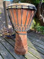 Handgemaakte Afrikaanse Djembe Trommel met legertas, Ophalen, Gebruikt, Overige merken