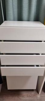 Witte ladekast met opbergruimte 60x42x140cm, Ophalen, Gebruikt, 100 tot 150 cm, 50 tot 100 cm