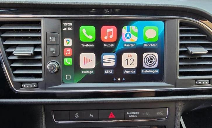 Origineel Seat Leon 5F 8 inch Glass Touchscreen + MIB2+frame, Auto diversen, Autoradio's, Zo goed als nieuw, Ophalen of Verzenden