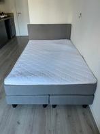 Grijze BeterBed Cisano boxspring 120x200 incl. topper, Ophalen, Gebruikt, Twijfelaar, 120 cm