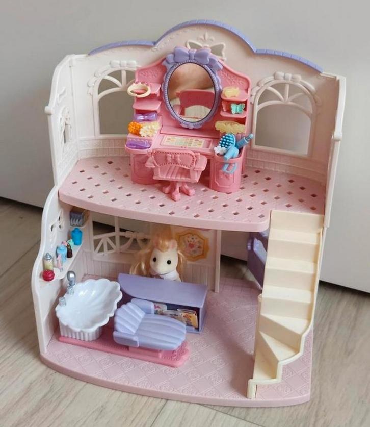 Sylvanian families kapper set, Kinderen en Baby's, Speelgoed | Poppenhuizen, Zo goed als nieuw, Poppenhuis, Ophalen of Verzenden