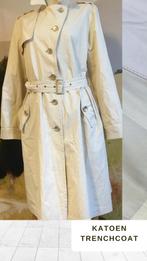 Elegance Paris trenchcoat roomwit, Maat 38/40 (M), Elegance Paris, Ophalen of Verzenden, Wit