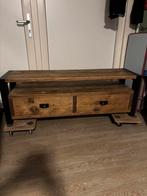 Tv meubel hout met stalen poten, Huis en Inrichting, Kasten | Televisiemeubels, Ophalen, Nieuw, 25 tot 50 cm, Minder dan 100 cm