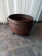 Grote koperen bak, houtbak, ketel op pootjes. Leeuwenkop, Antiek en Kunst, Ophalen, Koper