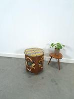 Houten opberg kruk uit Zweden, Ophalen of Verzenden