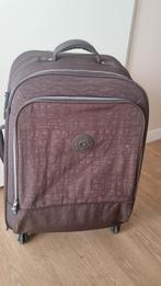 Kipling donkerbruin, Sieraden, Tassen en Uiterlijk, Koffers, Ophalen of Verzenden, Zo goed als nieuw, Overige materialen, Slot