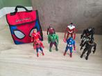 Spiderman figuren + spiderman tasje, Ophalen of Verzenden, Zo goed als nieuw