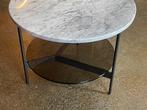 Leolux salontafel Tampa round double marmer, Ophalen, 50 tot 100 cm, Nieuw, Minder dan 50 cm