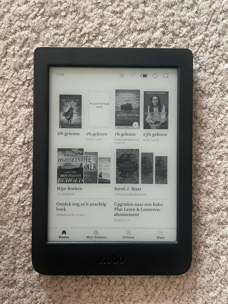 Kobo nia zwart, Computers en Software, E-readers, Zo goed als nieuw, Ophalen of Verzenden