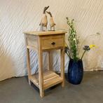 Ladekastje - 40 x 40 cm - teakhout - 1 lade - TTM Wonen