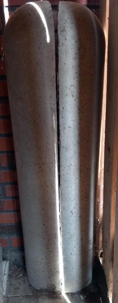 2x varkensrug, biggenrug, stootrand, stootband, parkeerstop., Tuin en Terras, Overige Tuin en Terras, Zo goed als nieuw, Ophalen