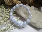 Chalcedoon armband - elastiek, Met edelsteen, Blauw, Nieuw, Ophalen of Verzenden