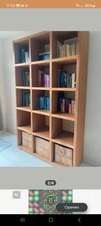 Prachtige landelijke houten boekenkast roomdivider, Huis en Inrichting, Ophalen, Zo goed als nieuw