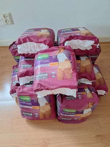 Depend pants dames XL, 13 pakken beschikbaar voor biedingen