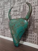 Stierenkop koeienkop olievaten wanddecoratie oliedrum, Ophalen of Verzenden