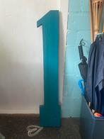 Grote, houten (huis)nummer 1 te koop, Ophalen of Verzenden, Gebruikt